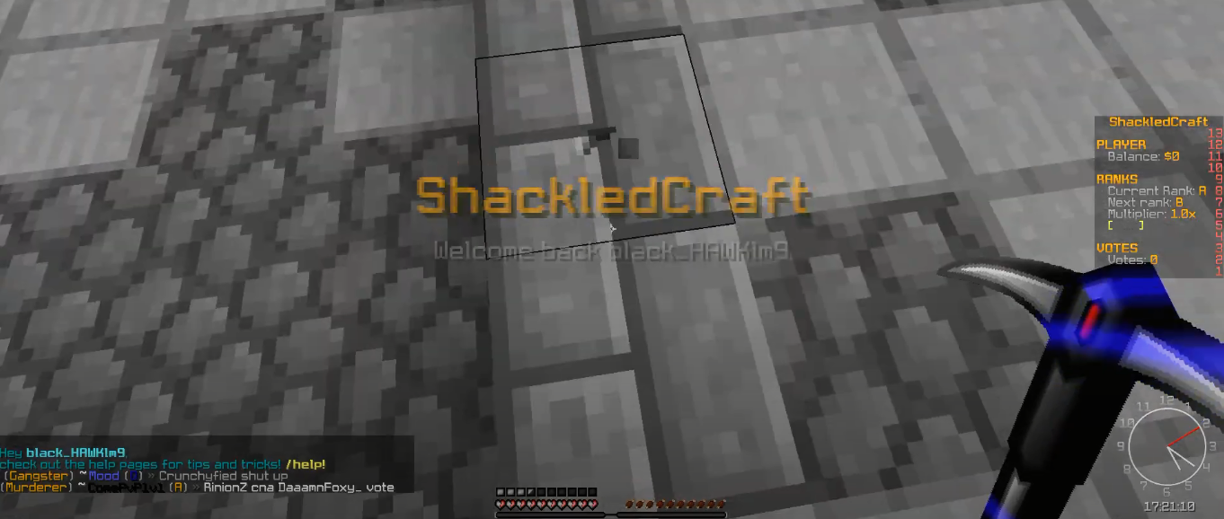 Shackledcraft IP Server Play